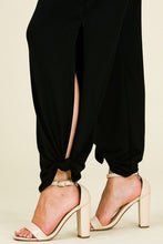 Load image into Gallery viewer, Split Side Tied Hem Pants in Black-Shirts &amp; Tops-Modish Lily, Tecumseh Michigan
