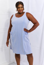 Load image into Gallery viewer, Look Good, Feel Good Washed Sleeveless Casual Dress in Periwinkle-Modish Lily, Tecumseh Michigan
