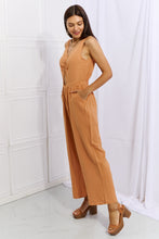 Load image into Gallery viewer, Feels Right Cut Out Detail Wide Leg Jumpsuit in Sherbet-Modish Lily, Tecumseh Michigan

