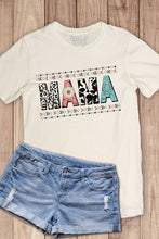 Load image into Gallery viewer, White Boat Neck MAMA Graphic Knit Tee-Modish Lily, Tecumseh Michigan
