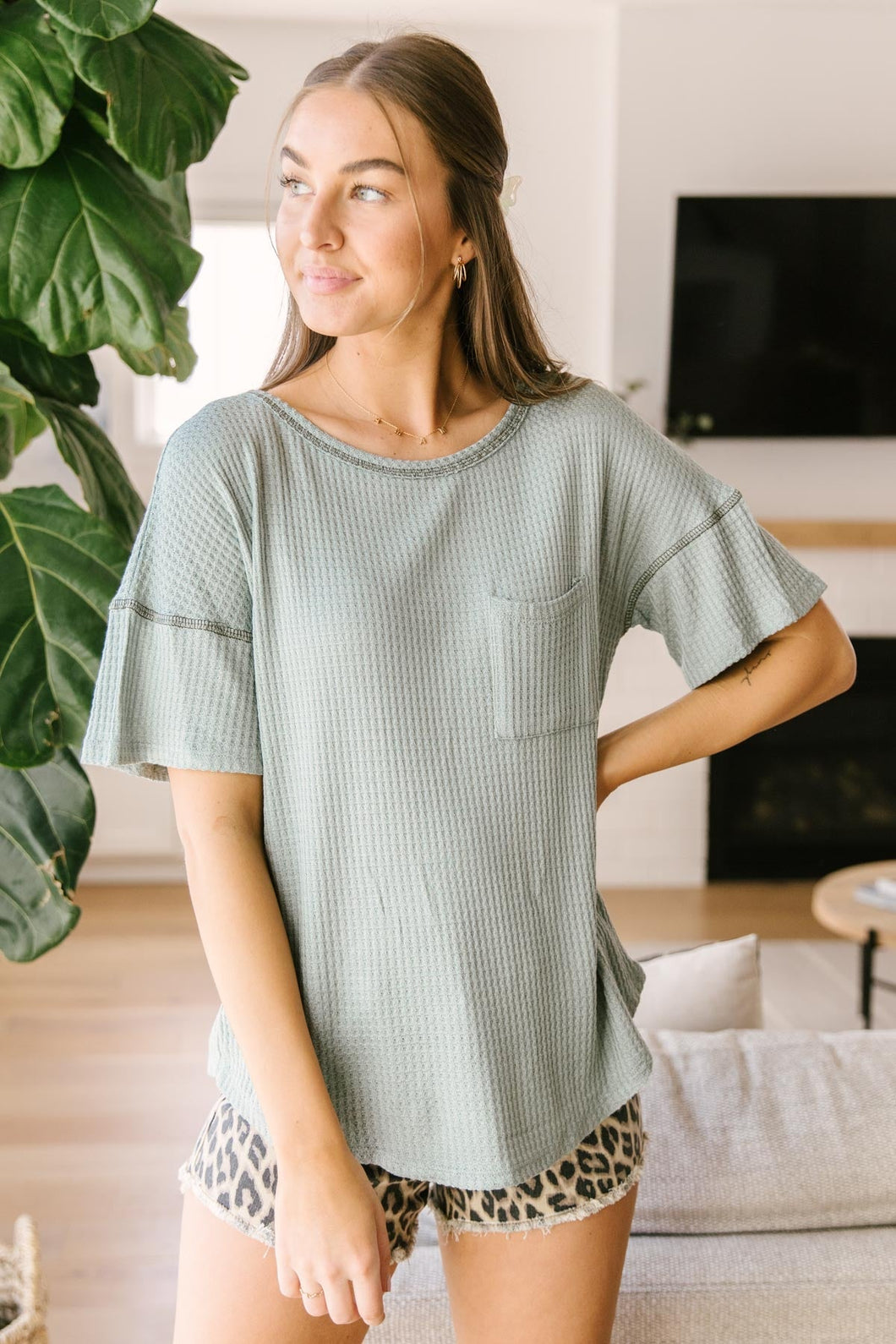 Always Be Yours Top in Sage-Womens-Modish Lily, Tecumseh Michigan