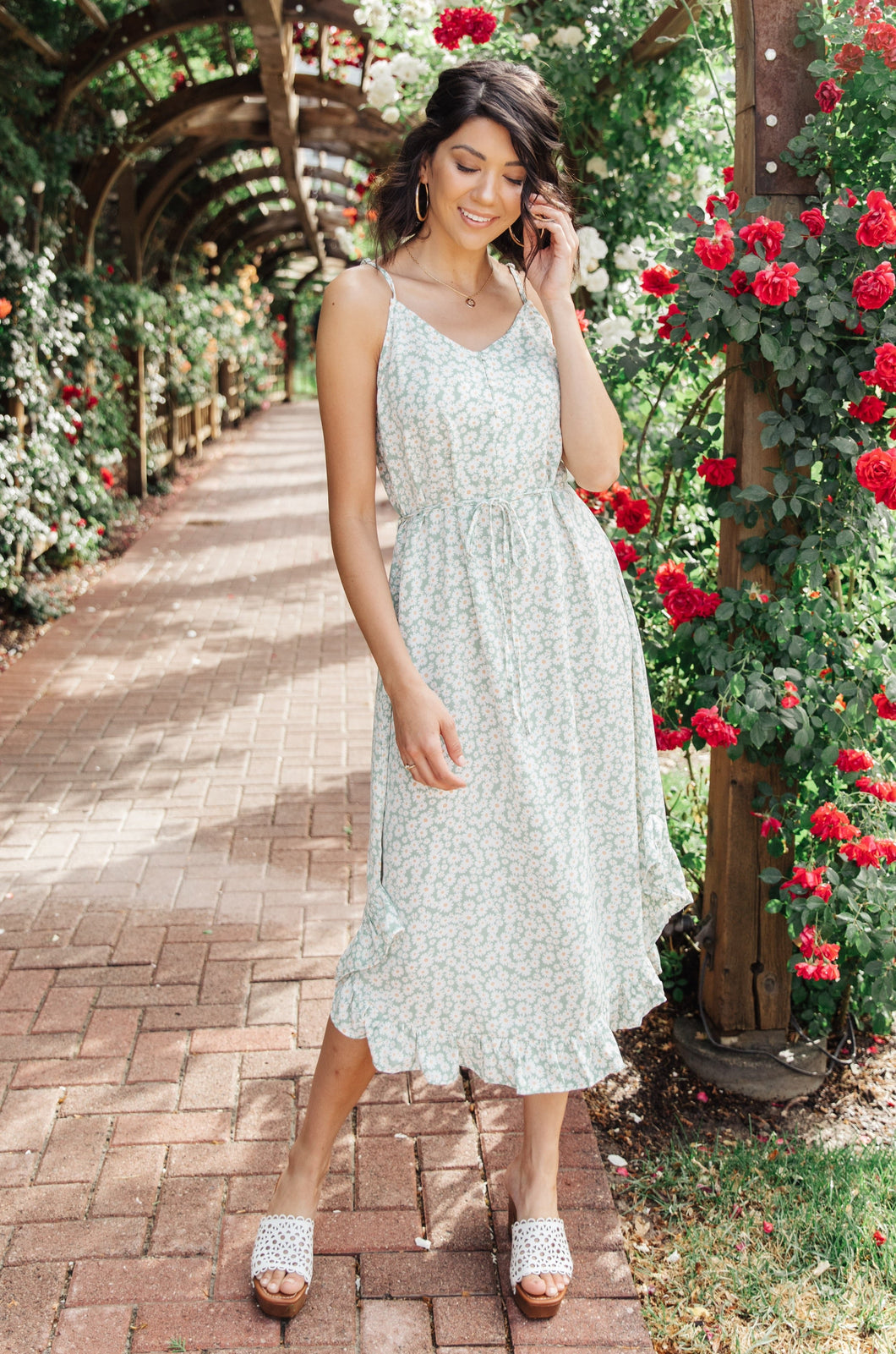 Daisy Mint Day Dress-Womens-Modish Lily, Tecumseh Michigan