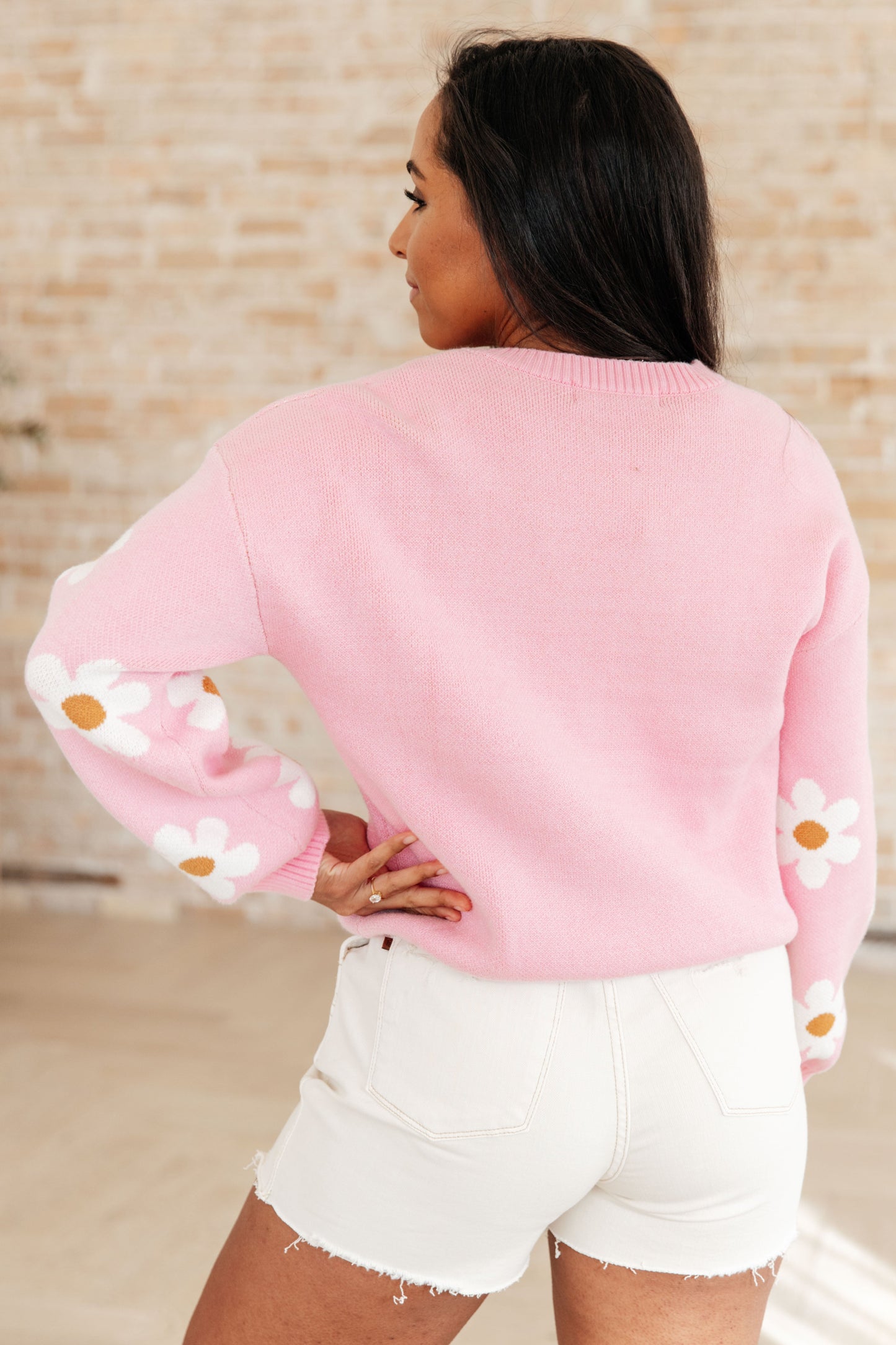 Don't Worry About a Thing Floral Sweater-Tops-Modish Lily, Tecumseh Michigan