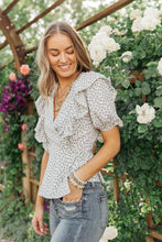 Load image into Gallery viewer, Folksong Floral Top in Periwinkle-Womens-Modish Lily, Tecumseh Michigan
