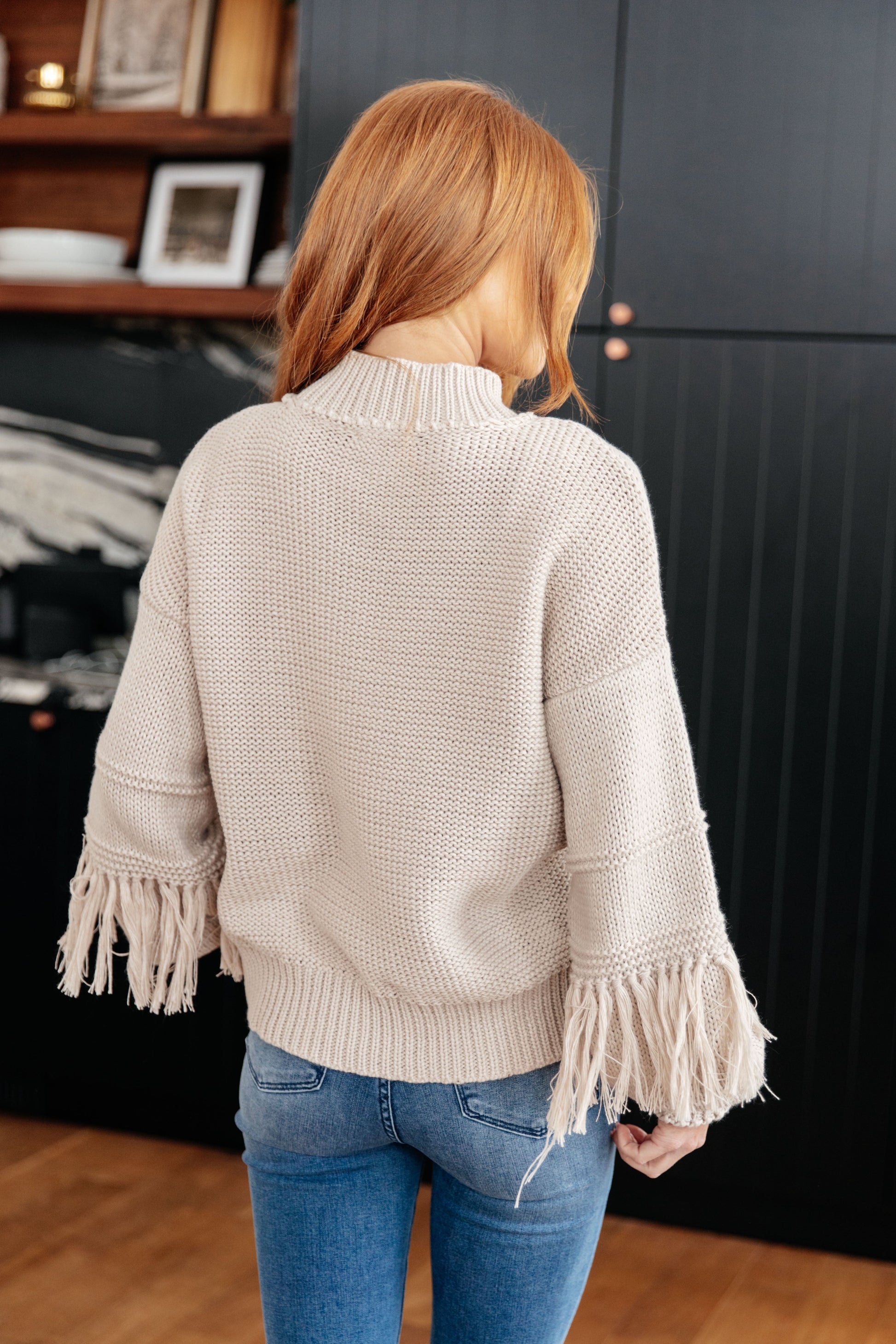 Handle It All Fringe Detail Sweater-Womens-Modish Lily, Tecumseh Michigan