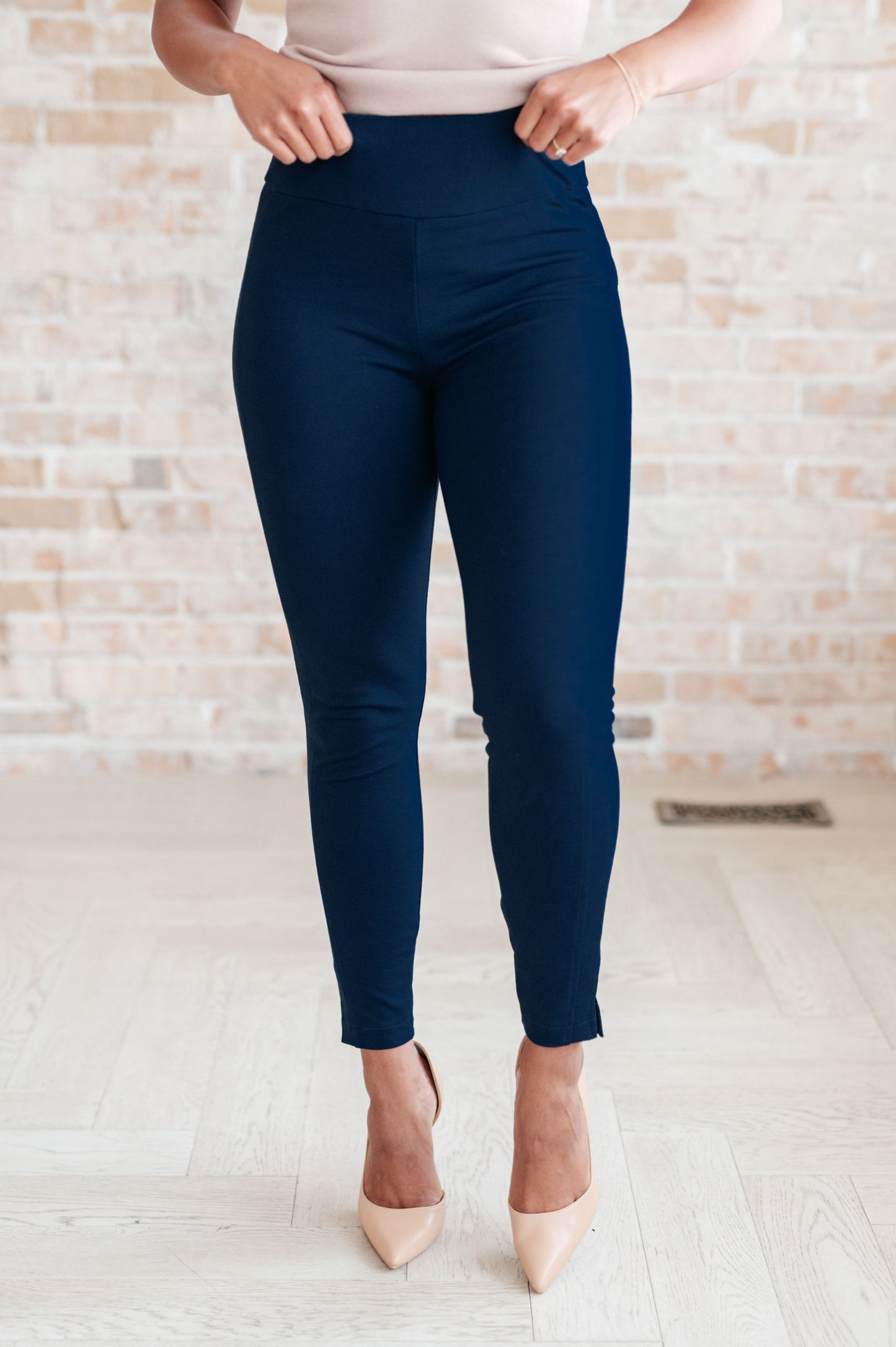 Magic Skinny Pants in Navy-Bottoms-Modish Lily, Tecumseh Michigan