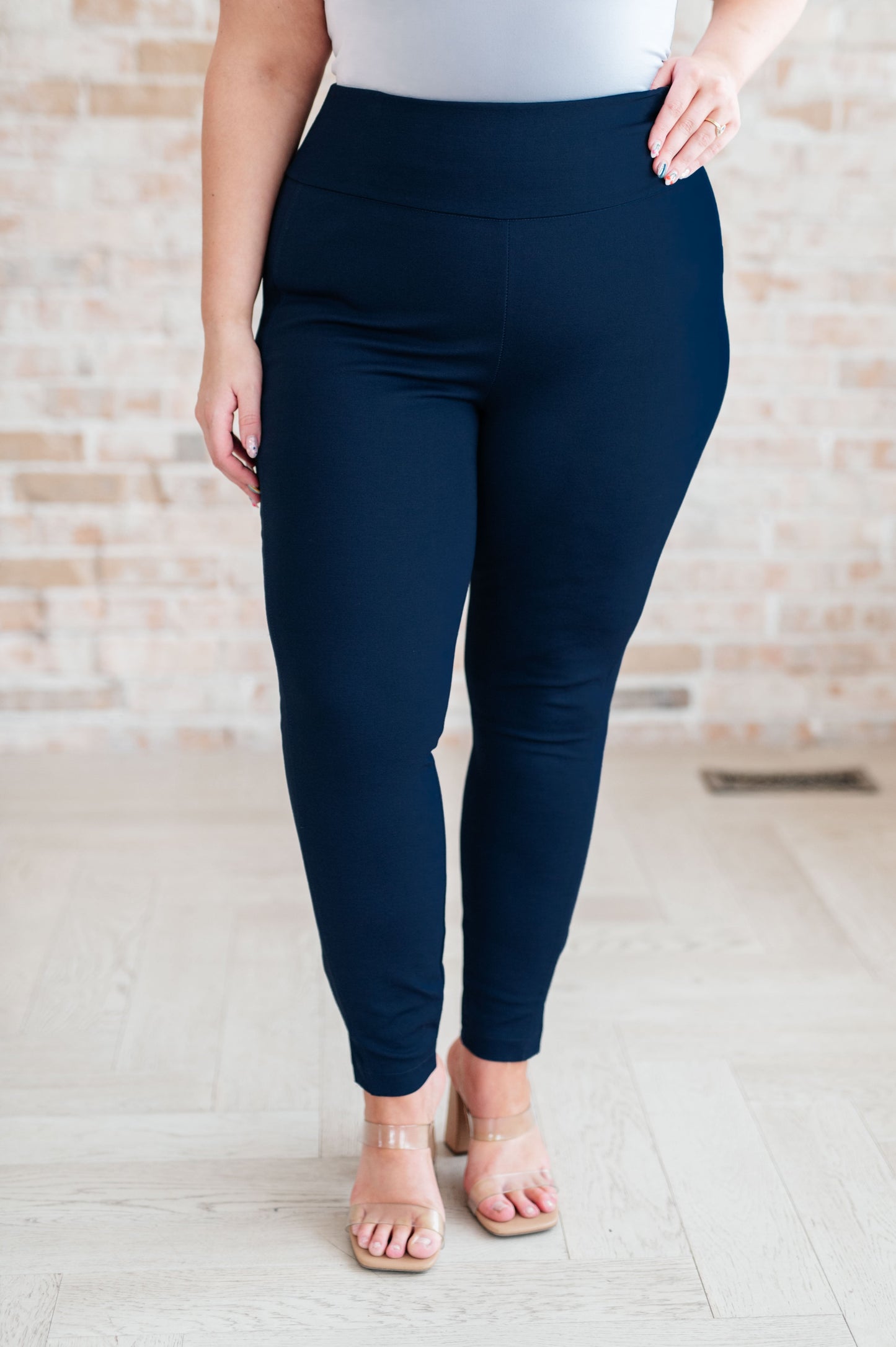 Magic Skinny Pants in Navy-Bottoms-Modish Lily, Tecumseh Michigan