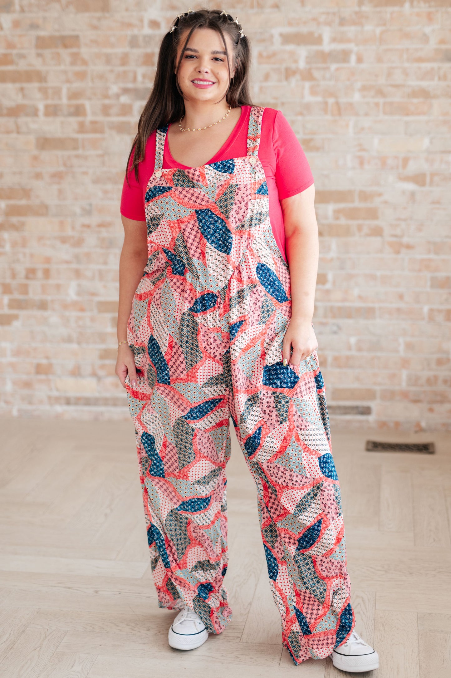 Memaws Quilt Baggy Overalls-Jumpsuits & Rompers-Modish Lily, Tecumseh Michigan