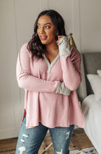 Load image into Gallery viewer, Mia Waffle Knit Long Sleeve In Pink-Womens-Modish Lily, Tecumseh Michigan
