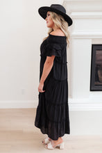 Load image into Gallery viewer, Olivia Tiered Maxi Dress in Black-Womens-Modish Lily, Tecumseh Michigan

