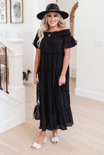 Load image into Gallery viewer, Olivia Tiered Maxi Dress in Black-Womens-Modish Lily, Tecumseh Michigan
