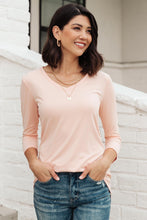 Load image into Gallery viewer, Perfect V Neck in Blush-Womens-Modish Lily, Tecumseh Michigan
