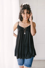 Load image into Gallery viewer, Seaside Dreams Tunic in Black-Modish Lily, Tecumseh Michigan

