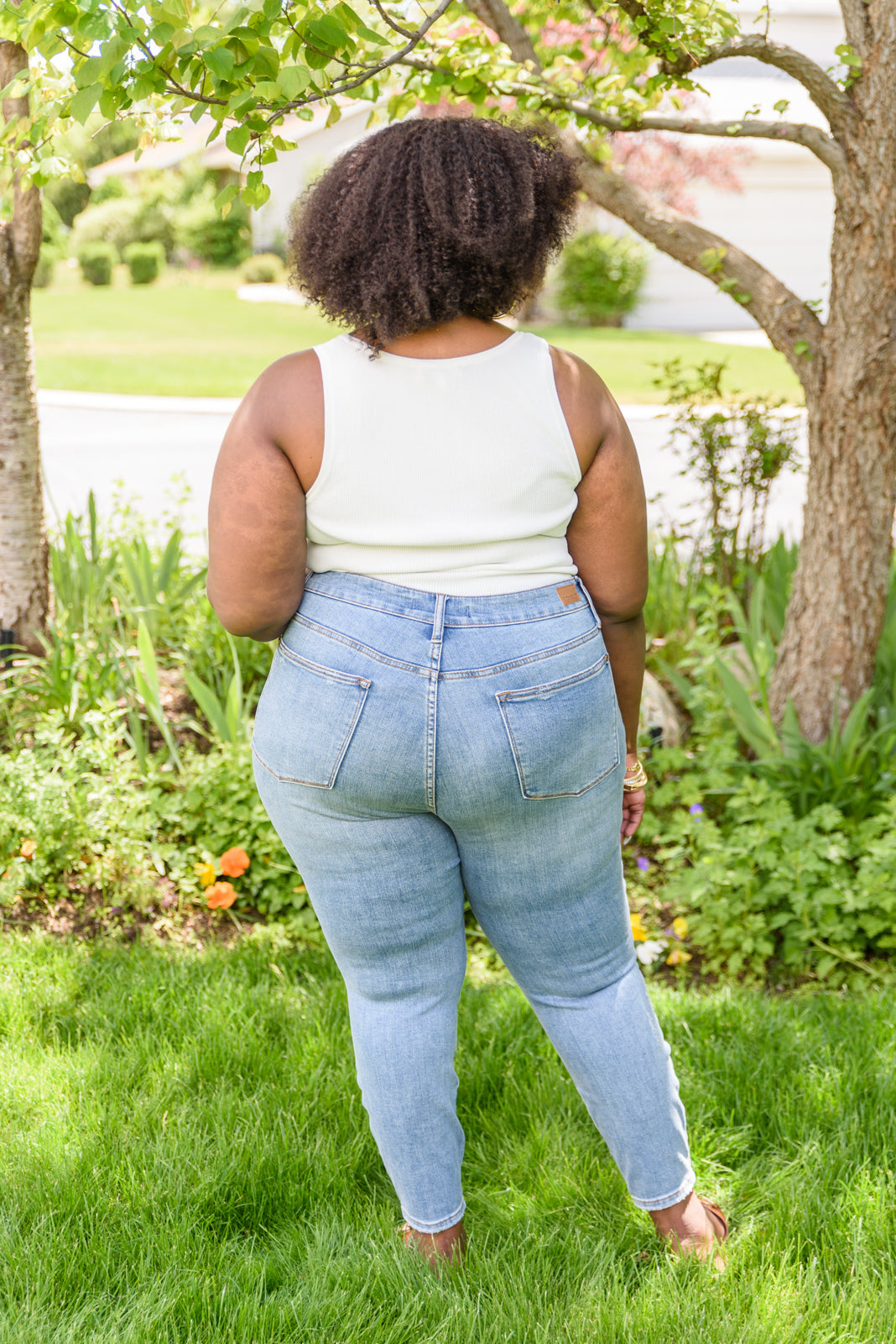 High-Waisted Tummy Control Skinny Jeans-Womens-Modish Lily, Tecumseh Michigan