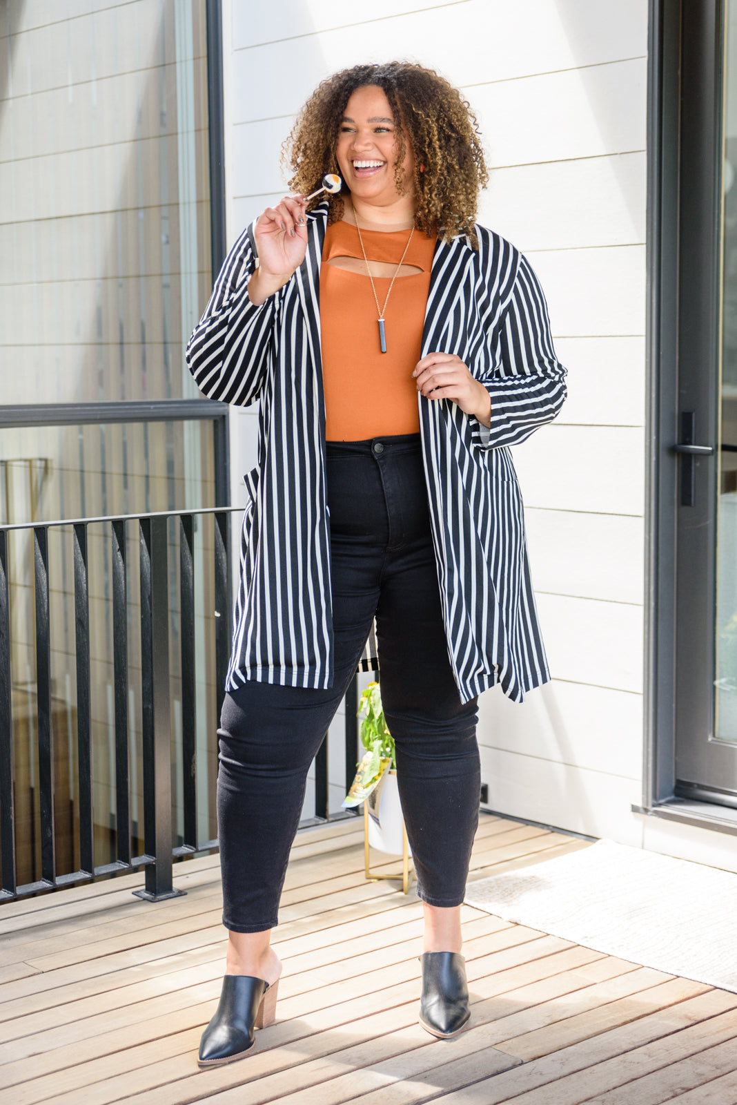 The Tall Stripes Jacket-Womens-Modish Lily, Tecumseh Michigan