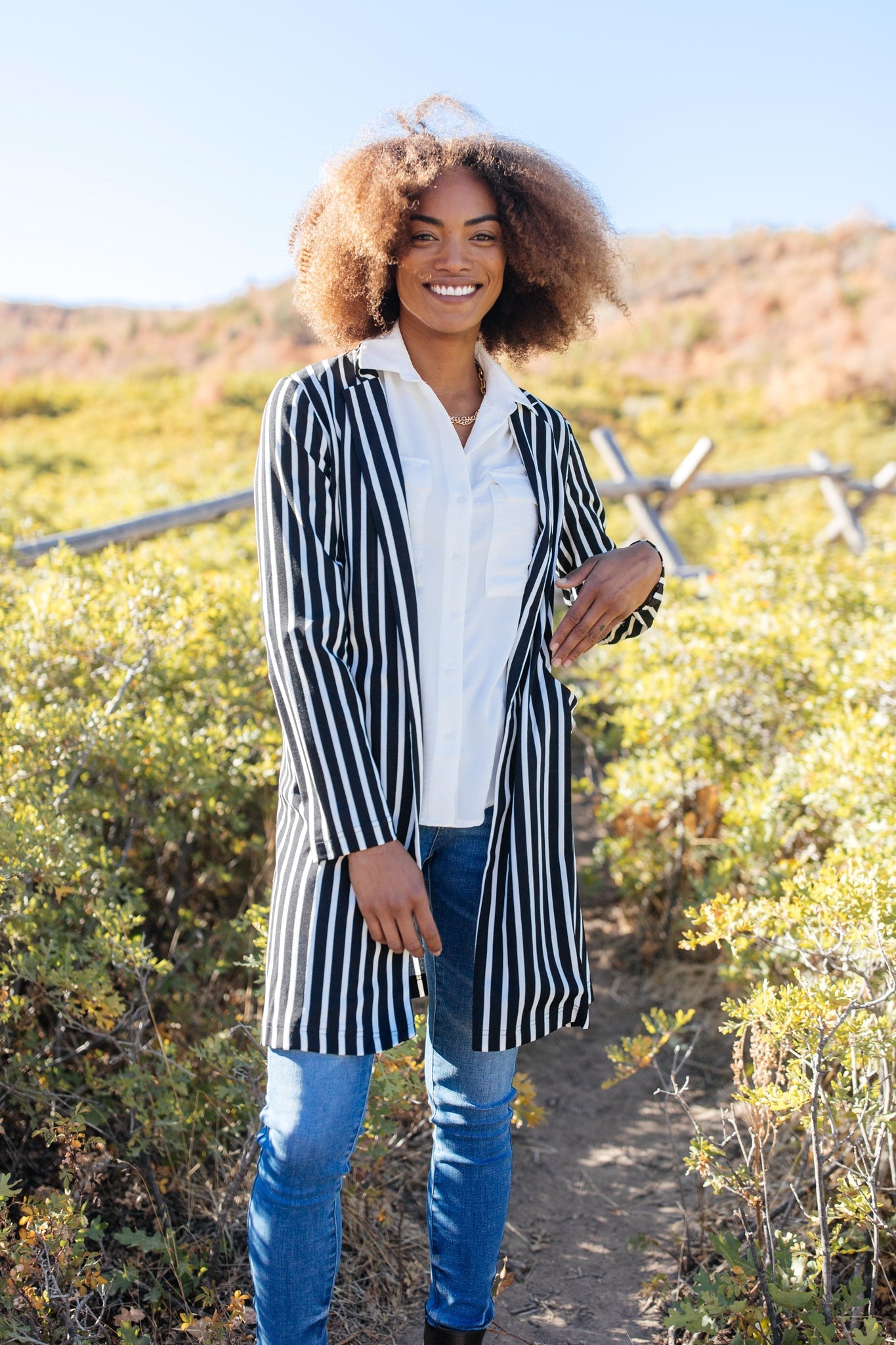 The Tall Stripes Jacket-Womens-Modish Lily, Tecumseh Michigan