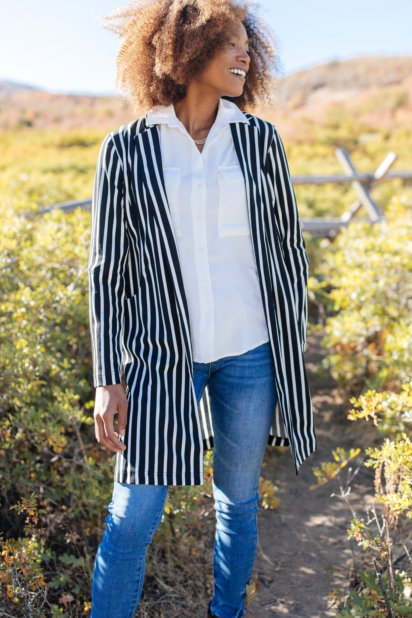 The Tall Stripes Jacket-Womens-Modish Lily, Tecumseh Michigan