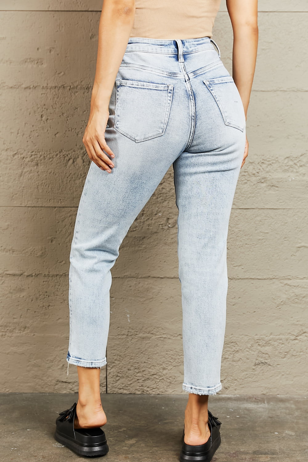 BAYEAS High Waisted Accent Skinny Jeans-Modish Lily, Tecumseh Michigan