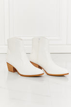 Load image into Gallery viewer, MMShoes Watertower Town Faux Leather Western Ankle Boots in White-Modish Lily, Tecumseh Michigan
