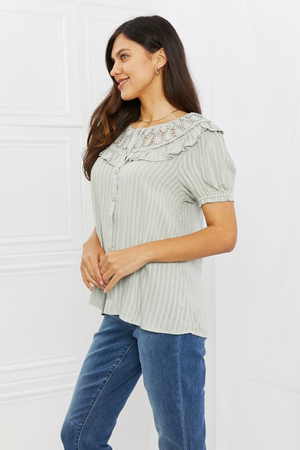 Sweet Talk Short Sleeve Top-Modish Lily, Tecumseh Michigan