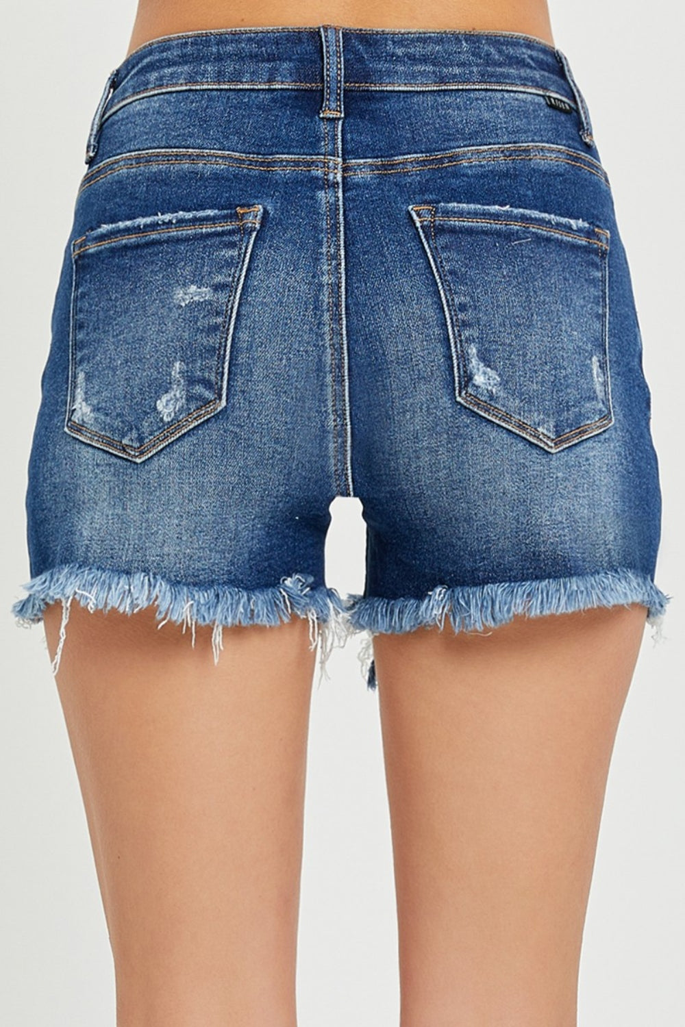 RISEN Full Size High Rise Distressed Denim Shorts-Modish Lily, Tecumseh Michigan