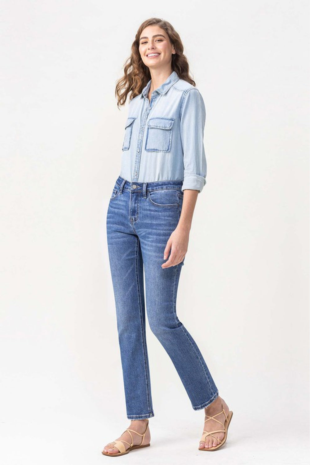 Lovervet Maggie Midrise Slim Ankle Straight Jeans-Modish Lily, Tecumseh Michigan