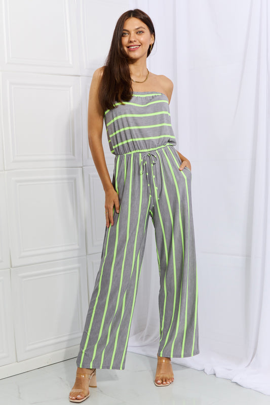 Pop Of Color Full Size Sleeveless Striped Jumpsuit-Modish Lily, Tecumseh Michigan