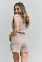 Load image into Gallery viewer, Forever Yours V-Neck Sleeveless Romper in Sand-Modish Lily, Tecumseh Michigan
