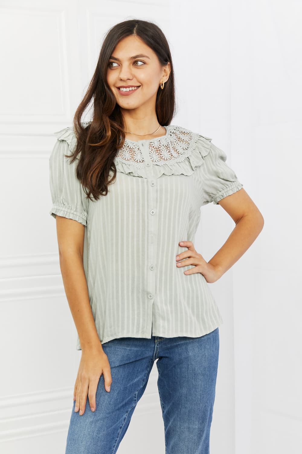 Sweet Talk Short Sleeve Top-Modish Lily, Tecumseh Michigan