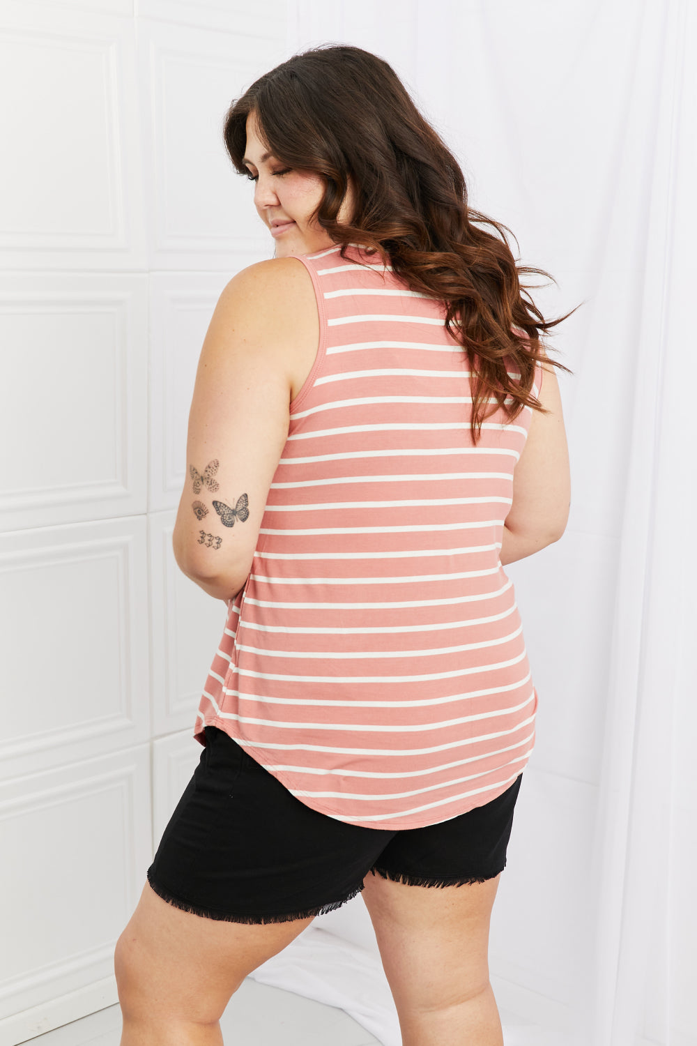 Find Your Path Sleeveless Striped Top-Modish Lily, Tecumseh Michigan