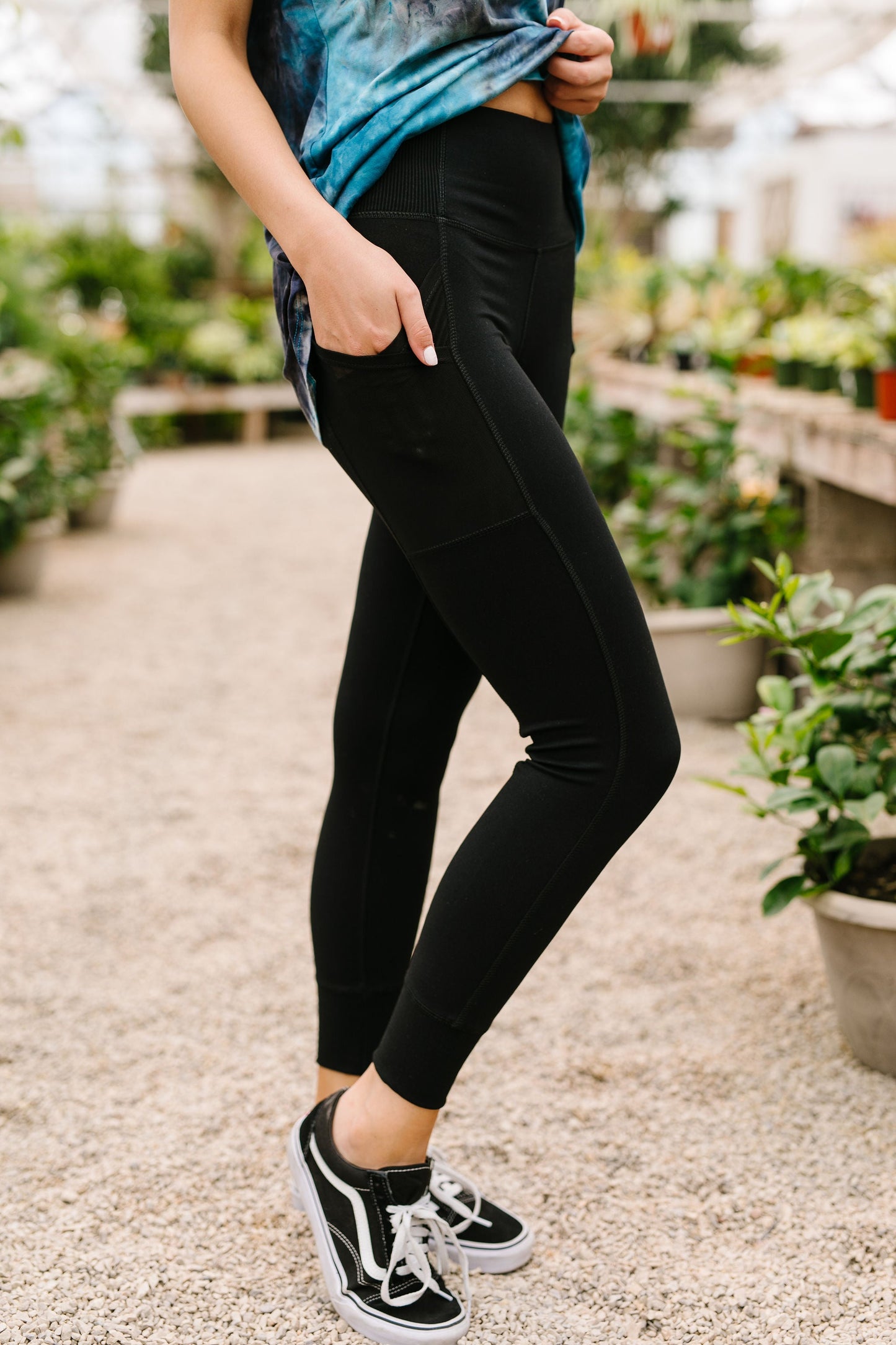 Working From Home Athletic Leggings-Womens-Modish Lily, Tecumseh Michigan